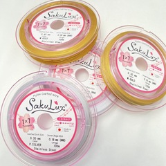 日本輸入ワイヤー保色ソフトワイヤーライン金色原装ブレスレットネックレス真珠巻線手作りdiy飾り