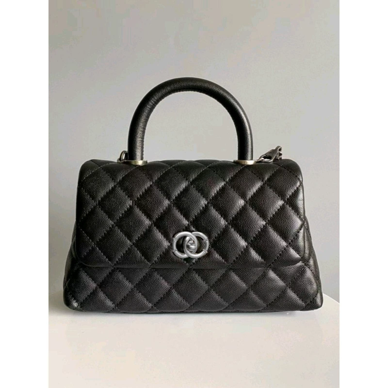 Рукоять ручная, качественная сумка на одно плечо, в стиле Chanel, натуральная кожа
