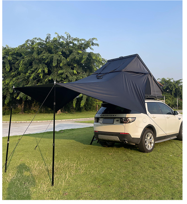 Cross-Border Aluminum Alloy Hard-Shell Roof Tent for Outdoor Camping and Self-Driving Travel, Customized Car Tent 210*130