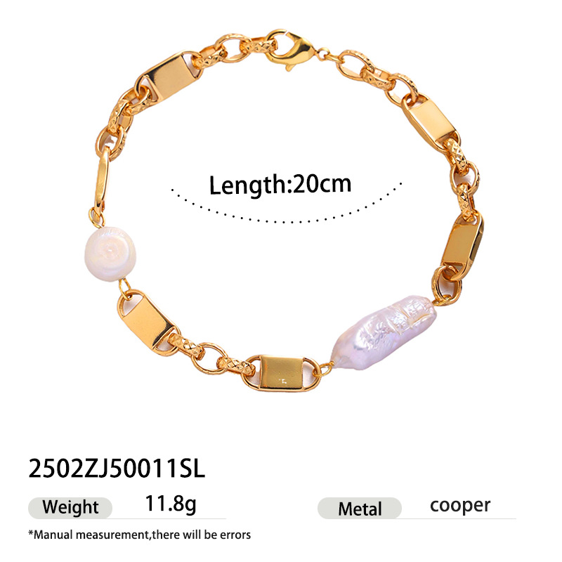 Europa y los Estados Unidos lujo ligero transfronterizo pulsera de alta sensación de perla natural exquisita nicho diseño universal ventas calientes nuevas