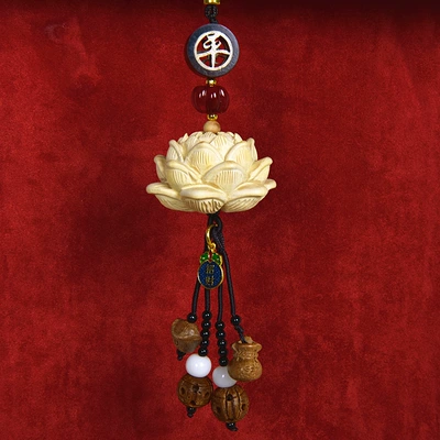 Car hanging – Mirror Pendants, Factory Wholesale - big-lotus-boxwood-peace-coffee