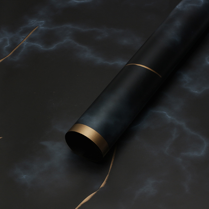 Huaxi comercio exterior transfronterizo Phnom Penh mármol papel de niebla papel impermeable Hansu flor florista papel de embalaje ramo