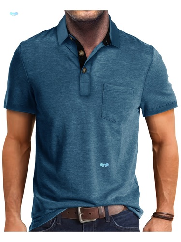 2025 New Summer Casual Men's Polo Shirt Trendy And Men's Polo Shirt
