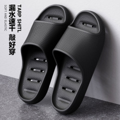 家用浴室拖鞋漏水鏤空厚底女夏居家防臭浴室防滑洗澡涼拖鞋男批發