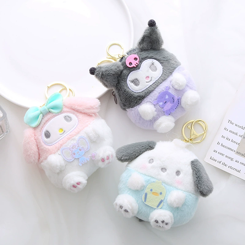 Sanrio, японская плюшевая кукла, кошелек, сумка для ключей, брелок, подвеска, новая коллекция