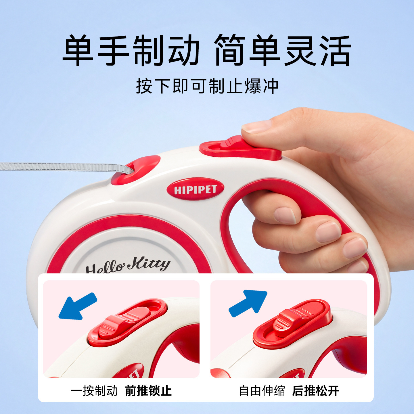 Corda de tracción retráctil automática para perros a prueba de explosiones, corda de paseo para perros grandes y medianos.