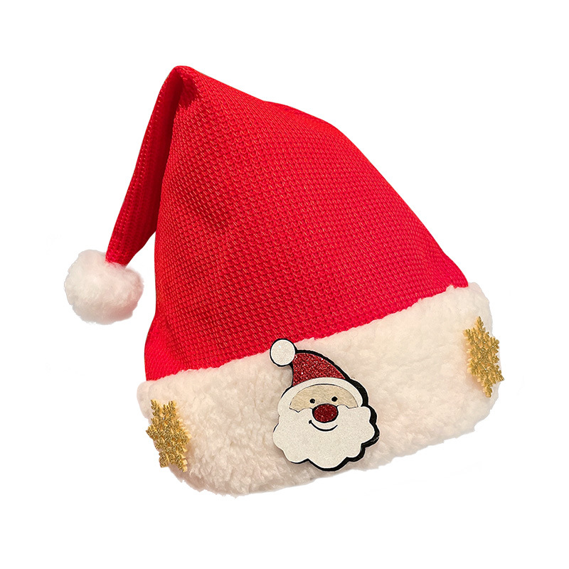 Cappello da Babbo Natale per ragazze Cappello decorativo in peluche Cappello creativo da Babbo Natale con corna di cervo Cappello per bambini adulti Vestito_voghion.com