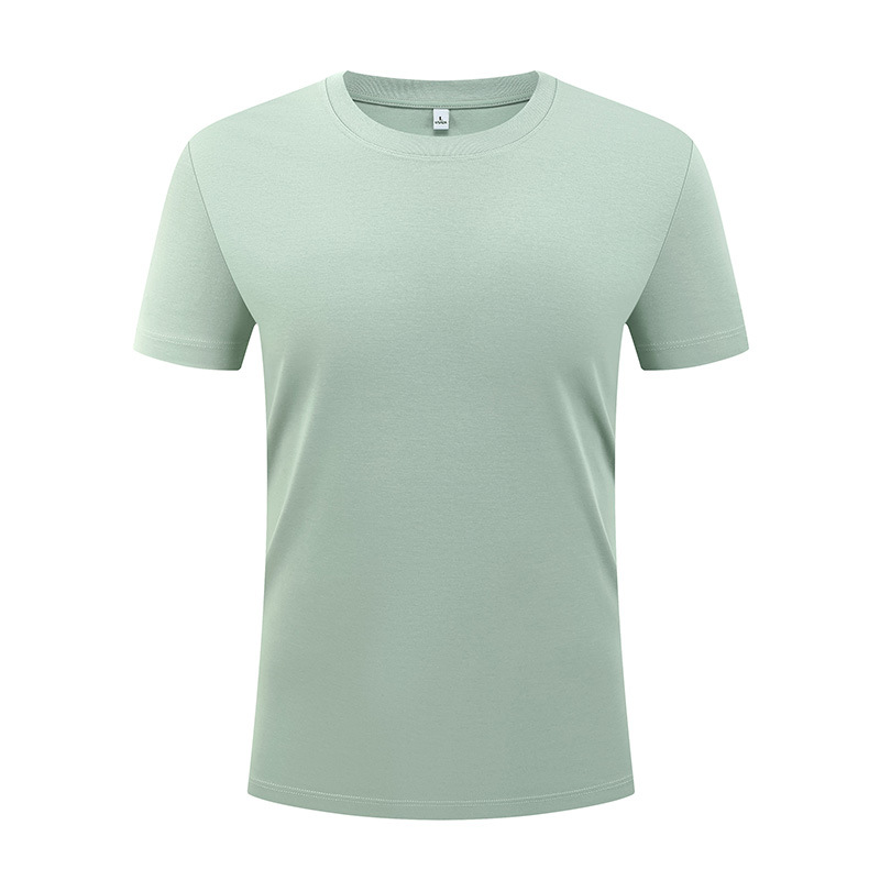 Camiseta de manga corta para hombre, de algodón y poliéster, de lujo ligero, de alta gama, color blanco puro, estilo casual, para verano, personalizada, paquete de 60 unidades image 9