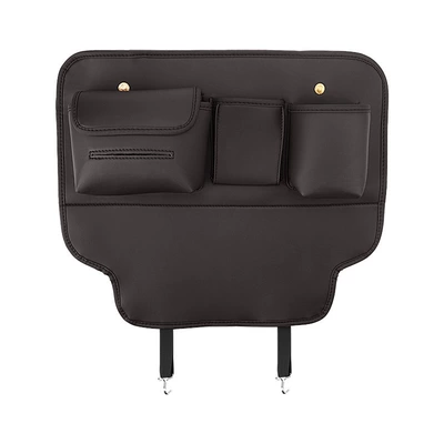 Cross-Border Automotive Supplies Seat Back Storage Bag Car-Mounted Storage Bag Creative Multi-Functional Anti-Dirty and Anti-Kick Pad (Chair back anti-kick pad) - multifunctional-anti-kick-pad-mocha-brown