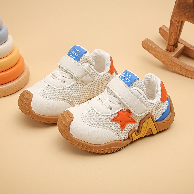 Breathable Mesh Girls Casual Sneakers With Soft Sole For Toddler & Little Kids - Lightweight Slip-Resistant Walking Shoes_voghion.com