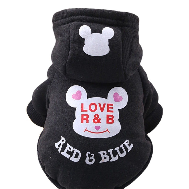 Gran venta de sudaderas con capucha para perros y gatos, ropa deportiva de dibujos animados para cachorros, bulldog francés, ropa de invierno para mascotas.