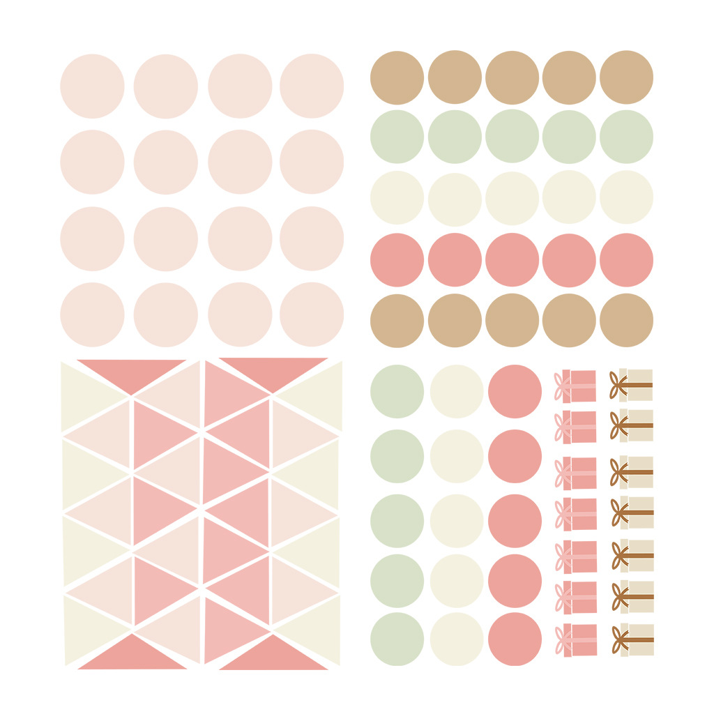 AF5958 星星圆贴纸