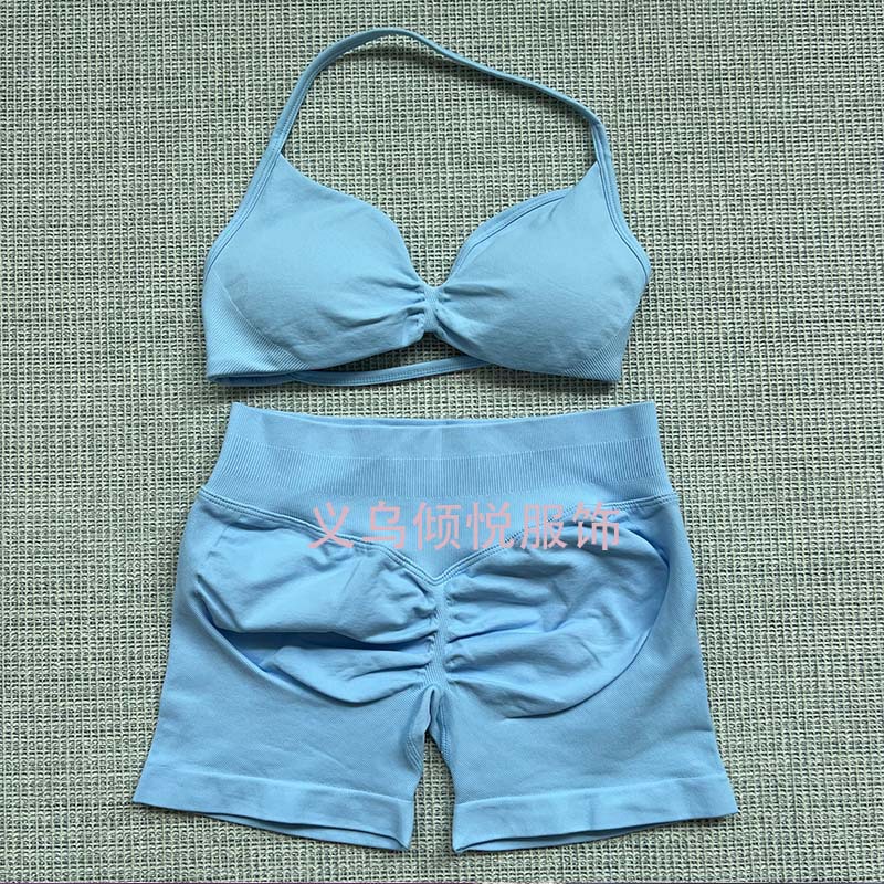 DFYNE AliExpress TK Venta caliente Sujetador pequeño Pantalones cortos Traje de pantalones Yoga Fitness Deportes Casual Traje transpirable