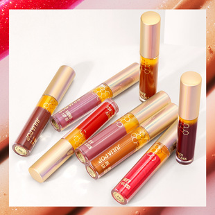 Cross-border new layered Honey Lip Glaze moisturizing fine Flash Pearl lip gloss lipstick Amazon TK hot sale