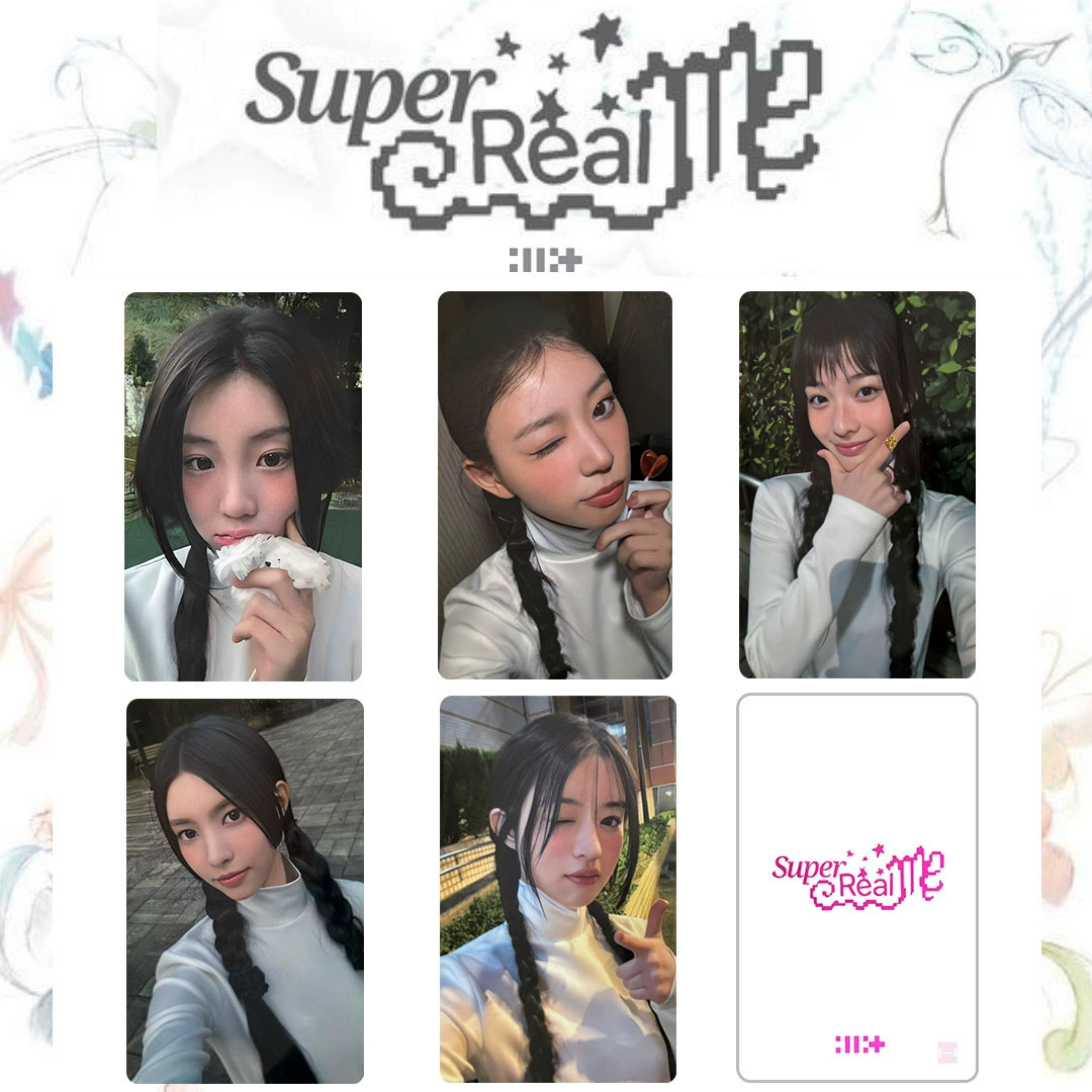[Комплект карточек Illit 周边 小卡 专辑 Super Real Me случайная карта 小卡 Magnetic]