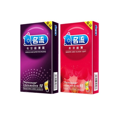 Wholesale Celebrity Condoms 10 Pack Male Condoms Large Granules Spiky Wolf Tooth Condom Adult Fun Sex Products 