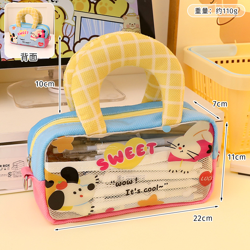 Bolsas de lápiz de gran capacidad al por mayor bolsas de mano de estudiantes mochila pequeña linda más pequeña bolsa de hombro bolsa de papelería al por mayor