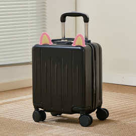 跨境定制批发行李箱女轻便万向轮拉杆箱皮箱旅行箱小型14寸行李箱