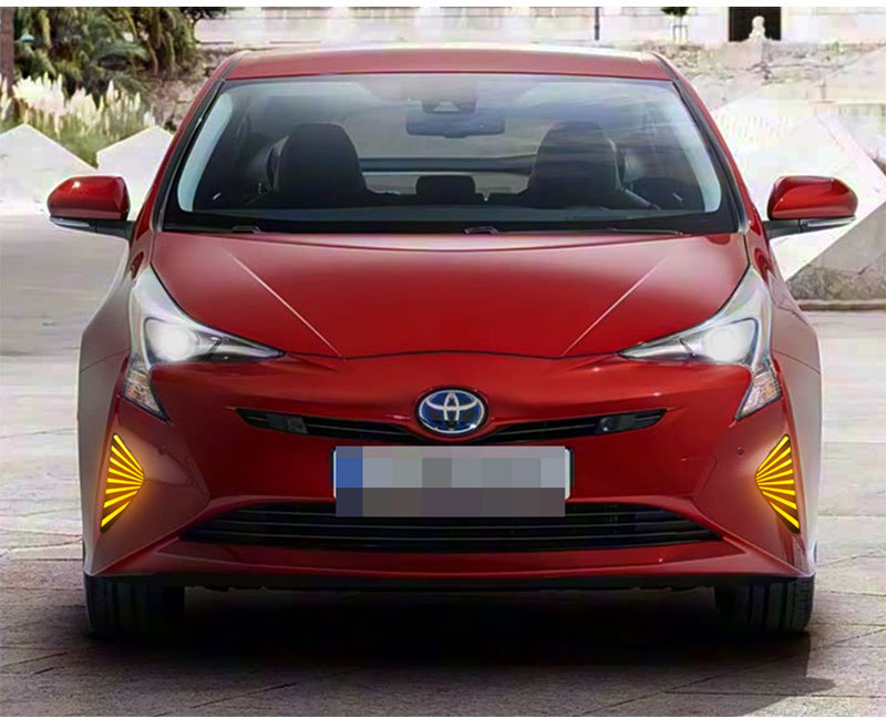 Suitable for 16-18 Toyota Prius Led Daytime Running Lights, Turn Signals, Front Fog Lights Modification Prius Drl