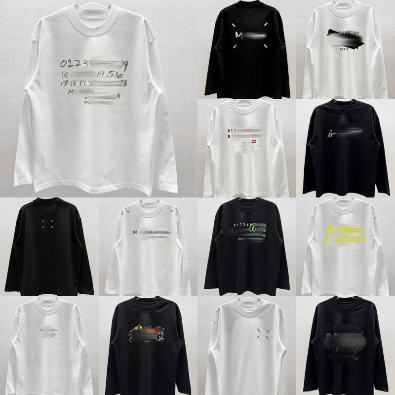 Cross-border authentic MM6 ins-style long-sleeve T-shirt, unisex, 2026 new collection, Magilla base layer sweatshirt