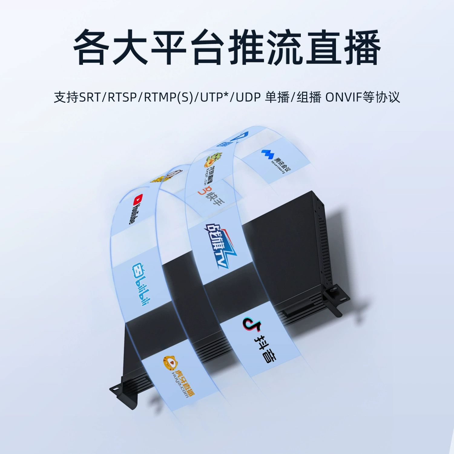 RTSP Conference System Integrated Four SDI SDI HD 1U rack H265 Video Collection Box Code Code Code Code