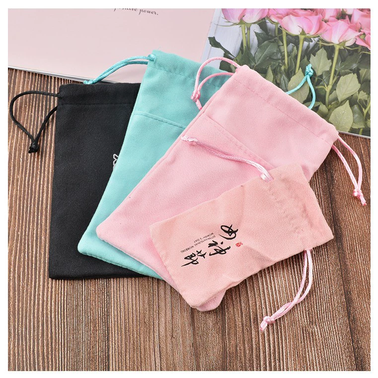 Сумка для хранения, сумка на шнурке, сумка из ткани из микрофибры, сумка на шнурке, двусторонняя бархатная сумка на шнурке, сумка для ювелирных изделий