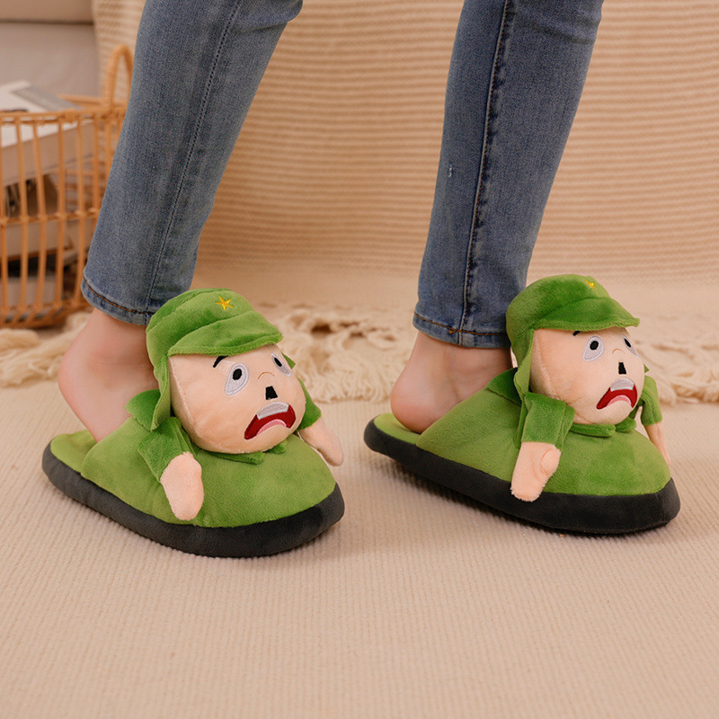 Tiktok Funny Slippers Surrender Cotton Slippers Japan Raise Your Hands New Chubby Quirky Dropshipping Home Winter
