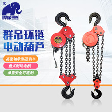 批发群吊电动葫芦7.5吨dhp环链葫芦提升机380v正挂倒挂焊罐葫芦