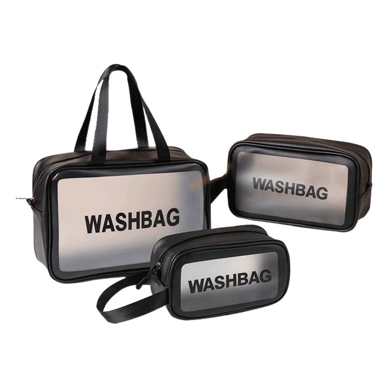 Корейская большая вместительная сумка из искусственной кожи, матовая, прозрачная, водонепроницаемая, утолщенная, для хранения, пылезащитная косметичка, экспорт