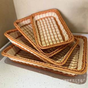 Woven storage basket, table storage system, bread