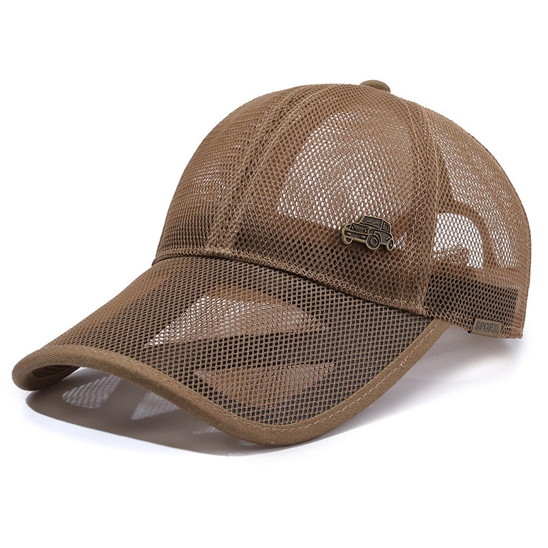 Breathable Mesh Baseball Cap For Men Summer Fishing Sun Hat_voghion.com