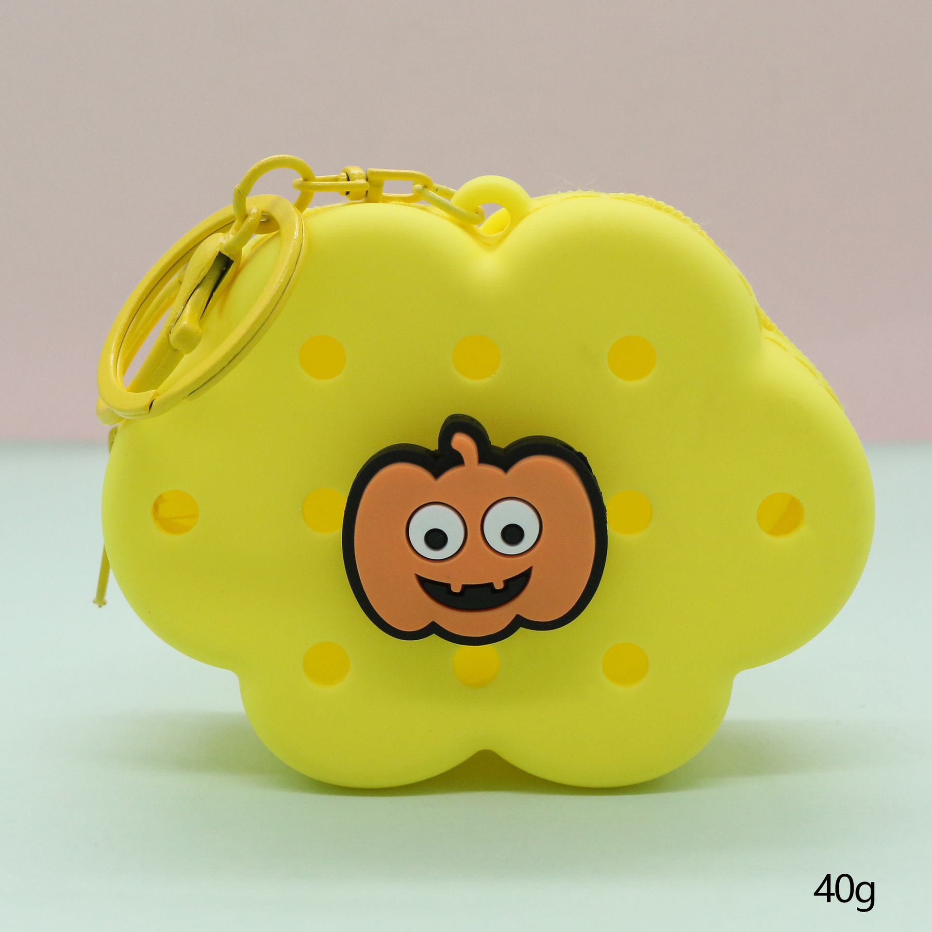 Inventario de dibujos animados de silicona agujero bolsa mini bolso diy bolsa de almacenamiento bolso auriculares llavero colgante regalo