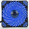 Cross -border explosion Aurora -type computer case fan 12cm 15 light light color mute cooling fan