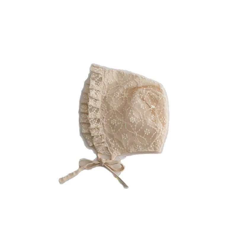 Children's thin breathable cute hat with bow girl's