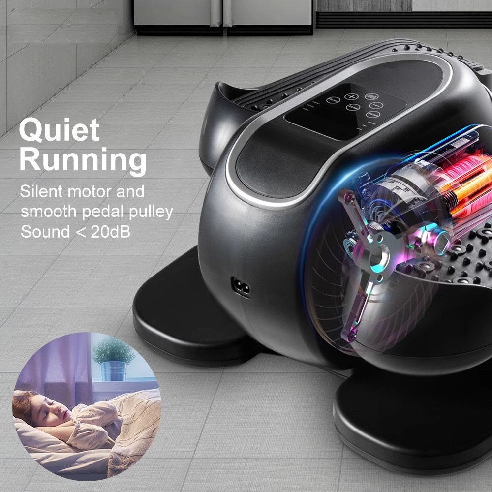 Electric Stepper Home Office Lazy Rehabilitation Training Elderly Fitness Equipment Mini Elliptical Machine Exercise Machine