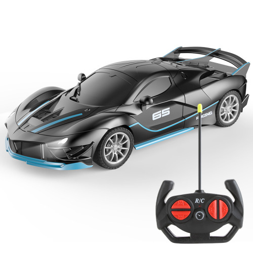 Cross-border children's four-way remote control car wireless light remote control car electric toy racing car toy sports car model for boys