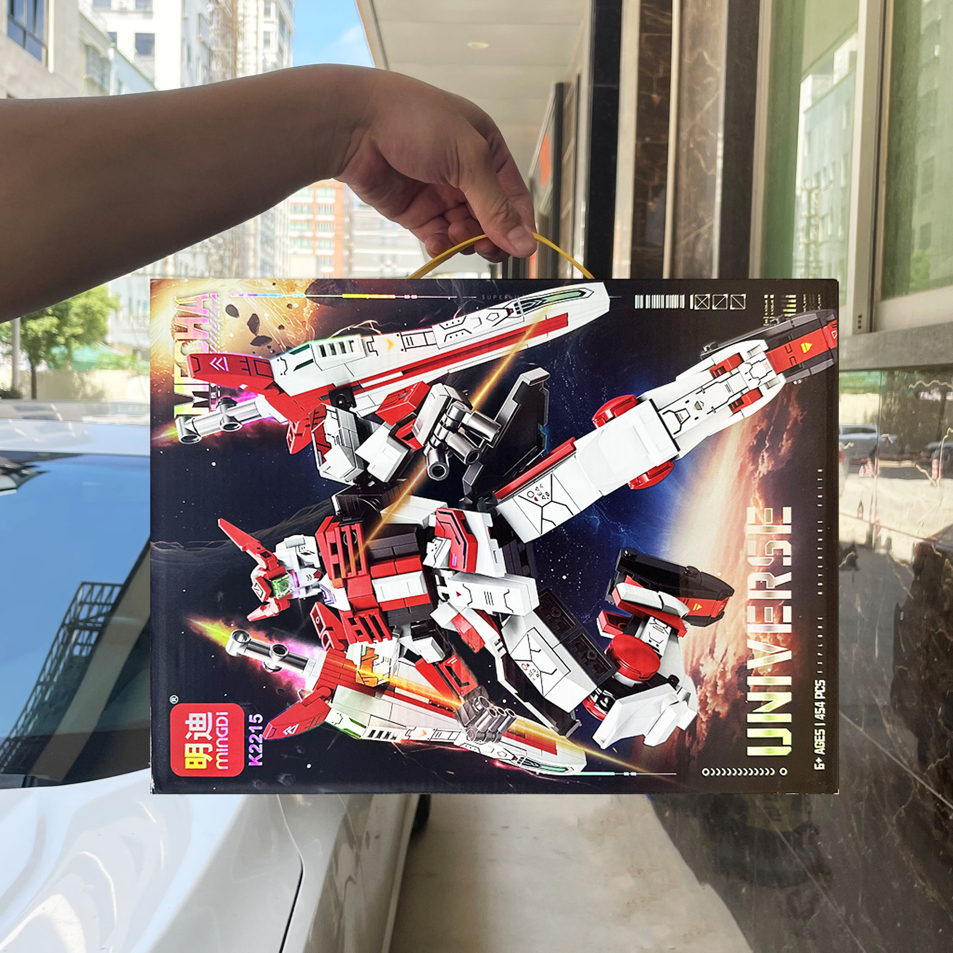 Puzzle infantil compatible mecha ensamblaje modelo de bloques de construcción de partículas pequeñas juguetes para niños caja de regalo de inscripción mayorista