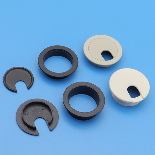 Minggu Hardware Plastic Wiring Box Wiring Box 35-80 Wire Box Desktop Cover Round Office Wire Hole Cover