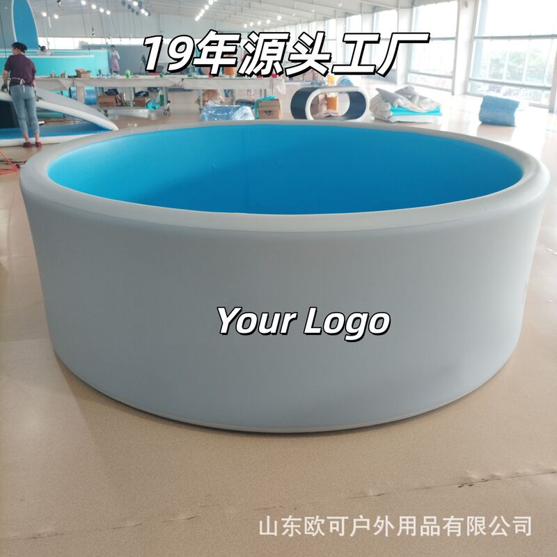 Inflatable Swimming Pool Factory Pvc Double-Layer Brushed Round Durable Thickened Portable Folding Swimming Pool