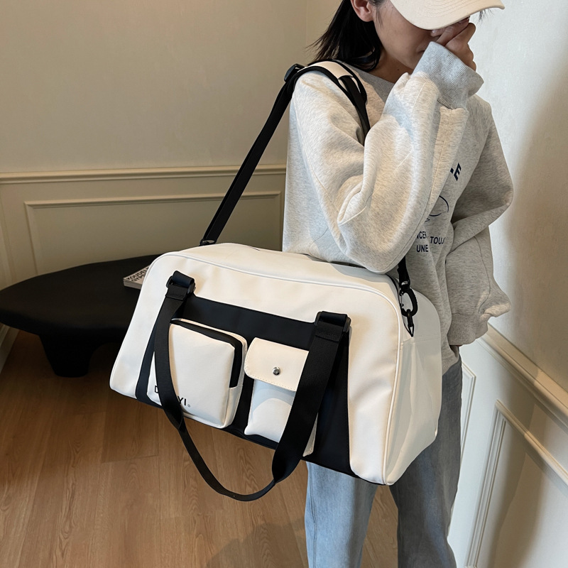 New Style Simple Short Distance Travel Bag Crossbody Large Capacity Sports Yoga Swimming Fitness Bag Luggage Storage Handbag