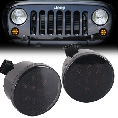 Suitable for Jeep Wrangler JK Net Light modification accessories Wrangler Net turn signal front turn signal light