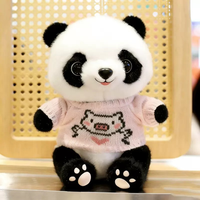 Panda lindo muñeca niño muñeca de regalo tesoro nacional panda gigante imitación panda gigante juguetes de peluche
