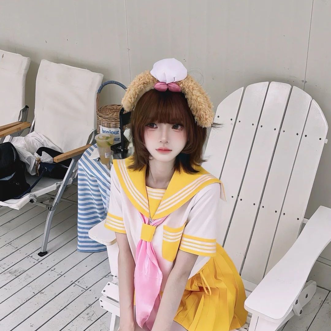 樱木子jk原创清凉纯色三本jk制服正版短袖水手服学院套装水手服