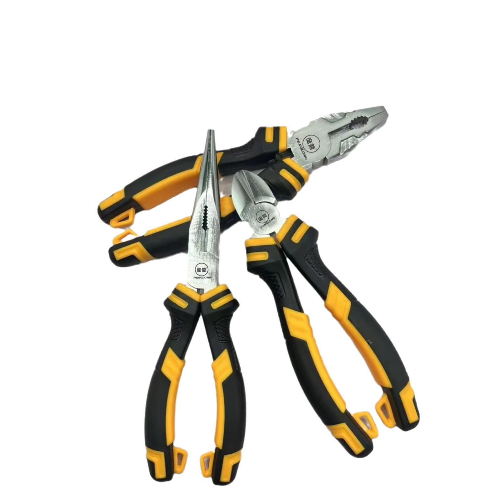 Alicates de alambre de grado industrial, alicates de boca de tigre, cortadores de alambre de acero con alto contenido de carbono que ahorran mano de obra, alicates de punta fina, alicates diagonales