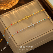 �Ř���S925�y�羳ʮ�ּ����Ů�W��С��ins��ɫ����������Y��