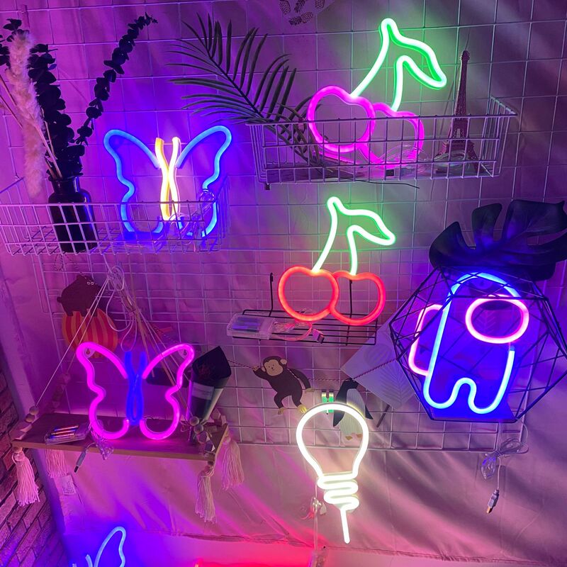 Amazon's New Led Neon Light Full Range of Neon Bedroom Room Decoration Birthday Proposal Background Creative Light Amazon's New Led Neon Light Full Range of Neon Bedroom Room Decoration Birthday Proposal Background Creative Light