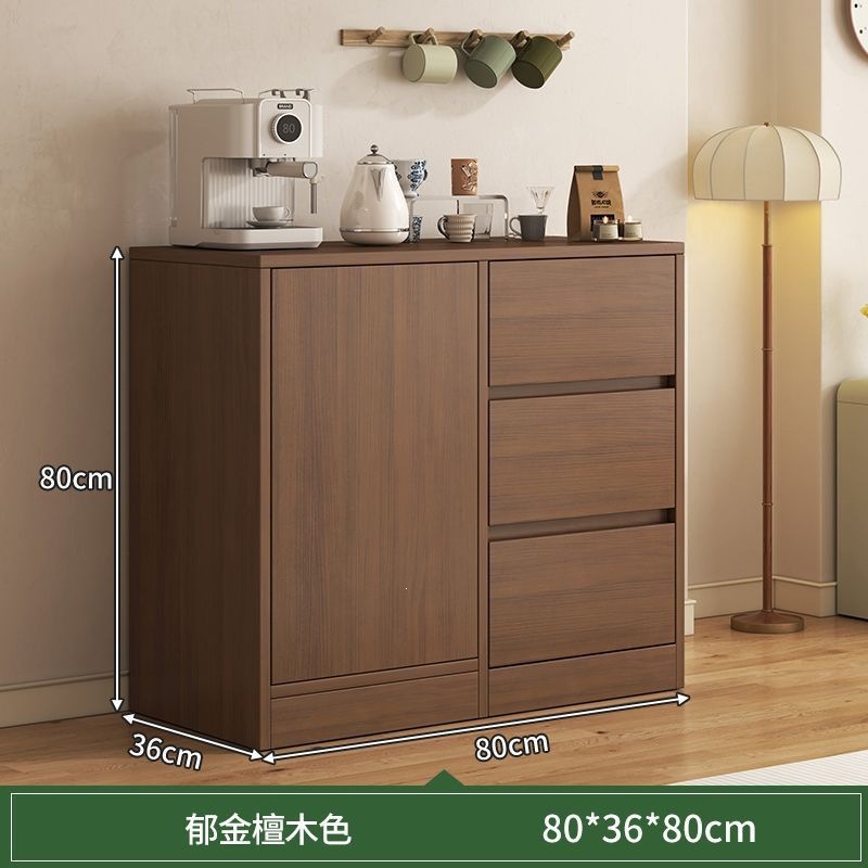 Gabinete de comedor de oficina pequeño armario de té armario de madera armario de viento de crema todo en un armario de almacenamiento de almacenamiento de viento de crema mesa de té