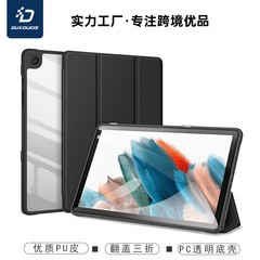 Wholesale Samsung TabA9 Plus Tablet Case with Acrylic Transparent Tri-Fold Cover Skin Case, Slim Model