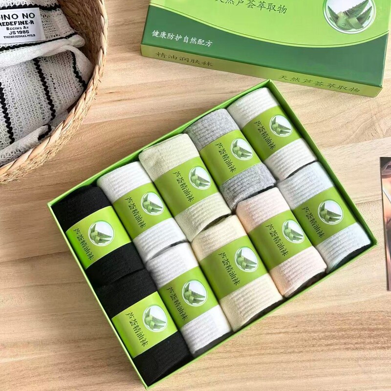 Aloe Vera Essential Oil Socks, Antibacterial and Deodorant Socks, Men's and Women's Mid-Calf Socks, Deodorant Socks, Boxed Breathable Sweat-Absorbent Sports and Leisure Socks Aloe Vera Essential Oil Socks, Antibacterial and Deodorant Socks, Men's and Women's Mid-Calf Socks, Deodorant Socks, Boxed Breathable Sweat-Absorbent Sports and Leisure Socks