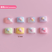 想念可爱星星枕头饰品装饰 diy发饰发夹材料 手作树脂小搭配贴片